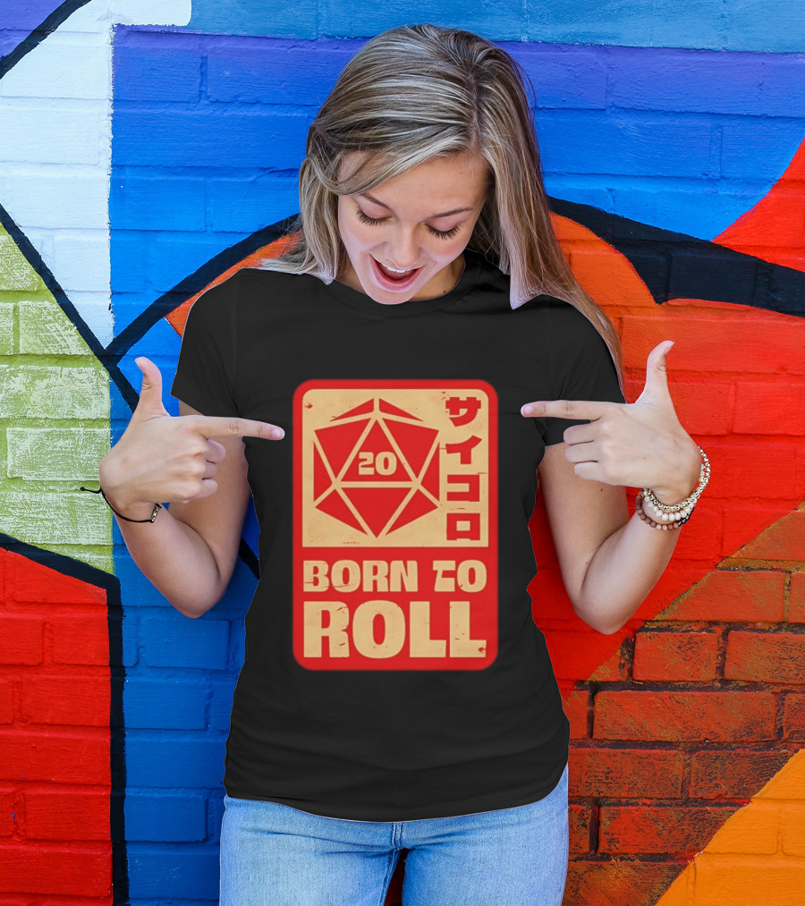 20 Born To Roll RPG Japanese T-Shirt