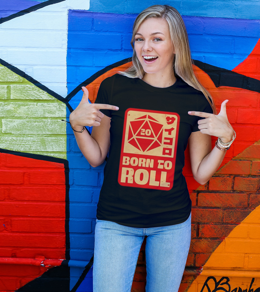 20 Born To Roll RPG Japanese T-Shirt