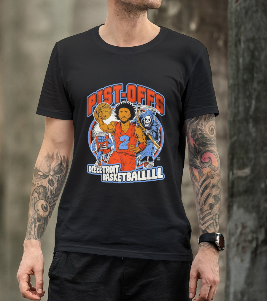 Pist Offs Detroit Basketballl Cade Cunningham Beef Stew Grim Reaper T-Shirt