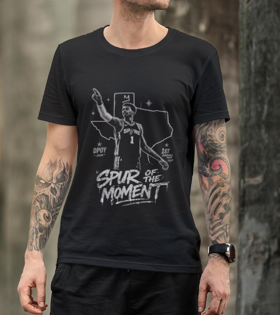 Victor Wembanyama San Antonio Spurs Spur Of The Moment DPOY 2026 T-Shirt