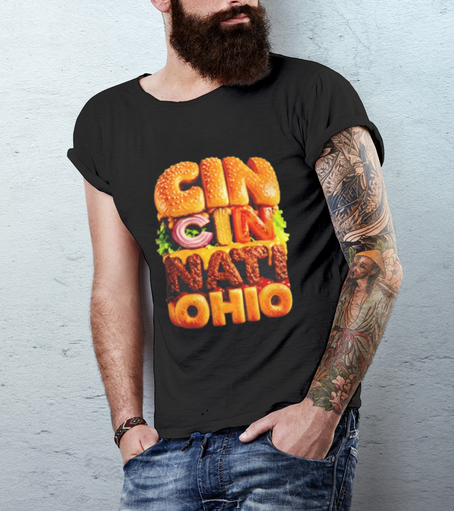 Cincinnati Burger Ohio Food T-Shirt