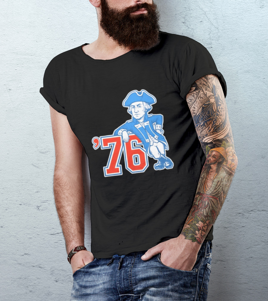 George Washington Bicentennial 1776 1976 Retro Style Patriot T-Shirt