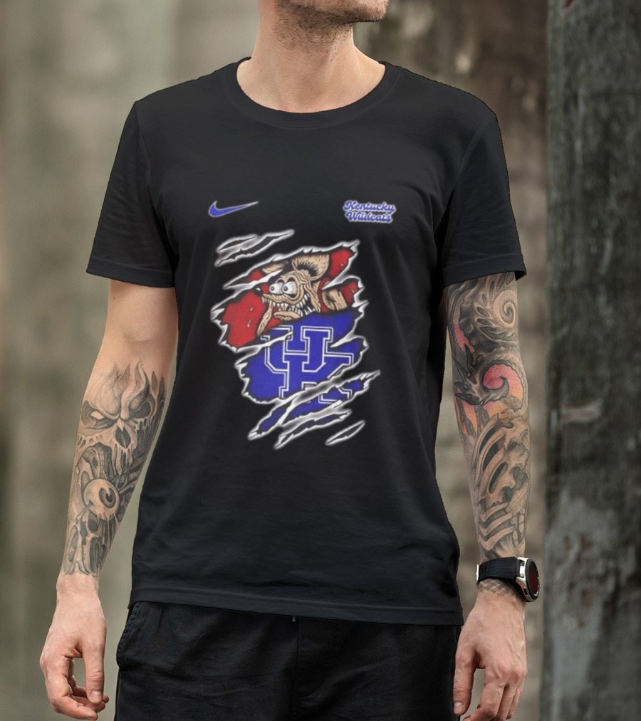 Kentucky Wildcats NCAA Nike Rat Fink Built Not To Bow Double Sided T-Shirt
