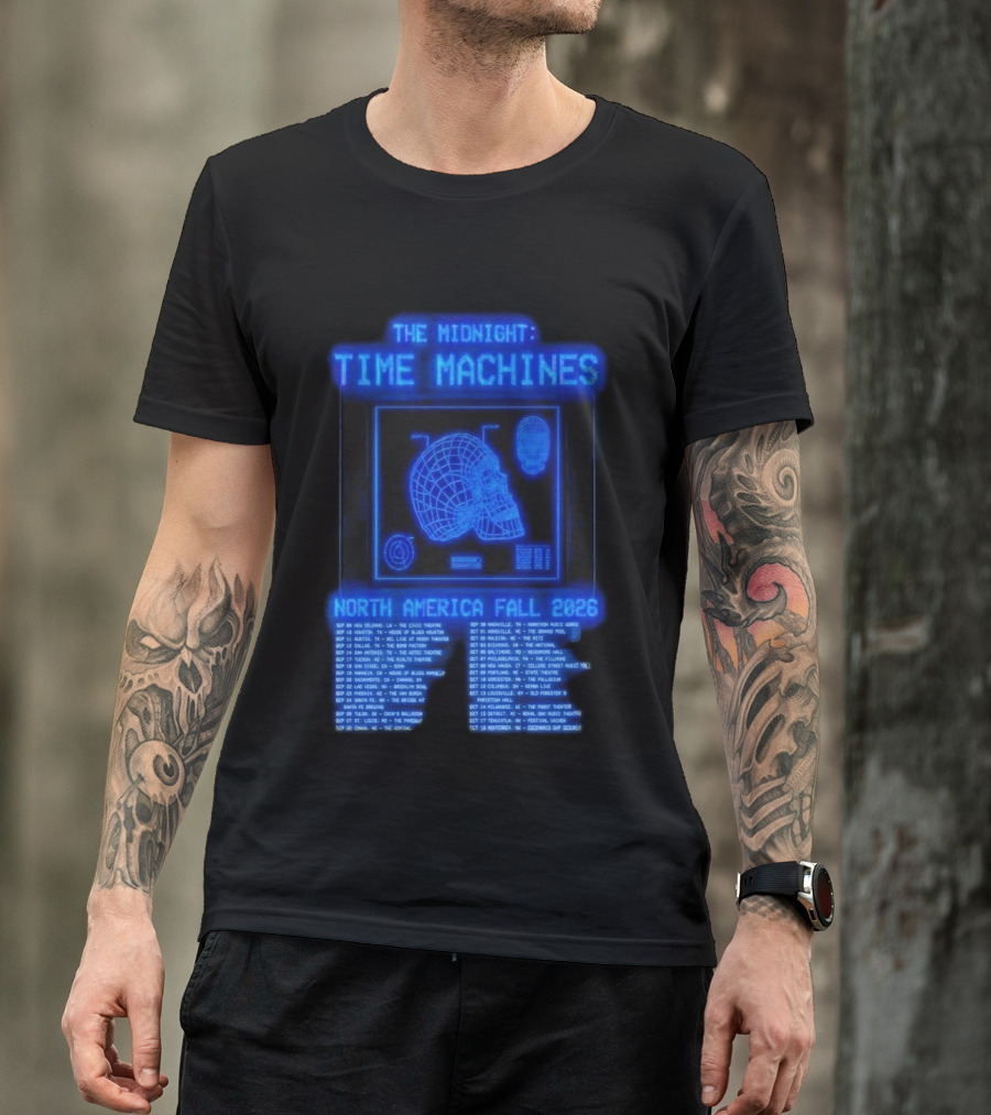The Midnight Time Machines Tour Dates North America Fall 2026 T-Shirt