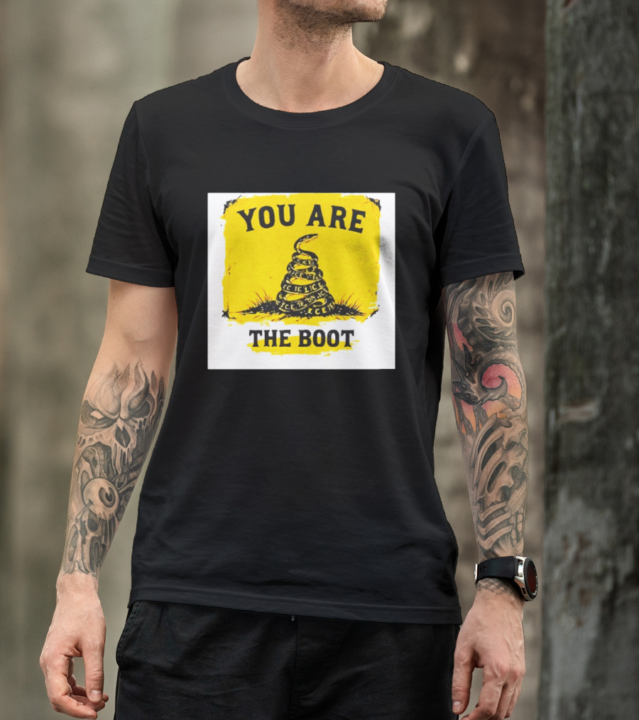 You Are The Boot ICE Gadsden Snake Yellow T-Shirt