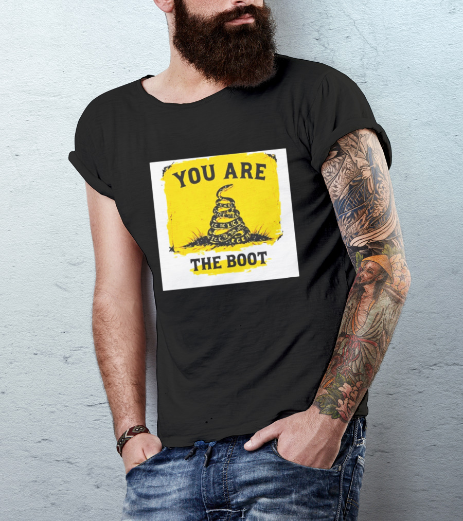 You Are The Boot ICE Gadsden Snake Yellow T-Shirt