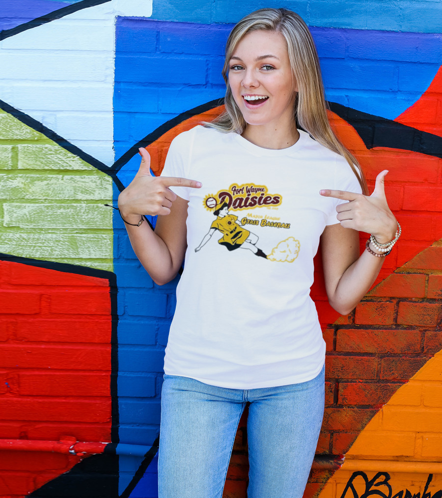 Fort Wayne Daisies Major League Girls Baseball Est 1943 Vintage Style Sportswear T-Shirt