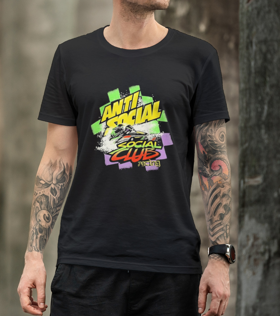 Anti Social Social Club Racing Arctic Snowmobile T-Shirt