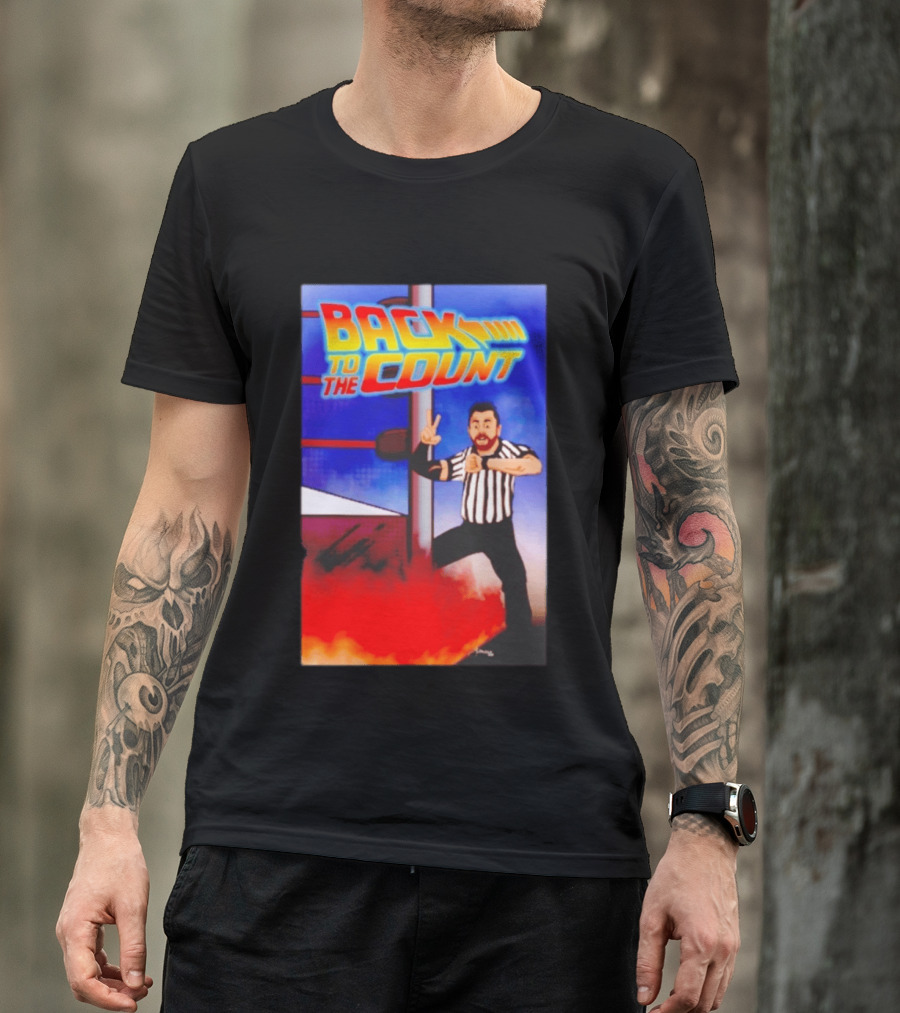 Daniel Spencer Back To The Count Wrestling Referee Nostalgia T-Shirt