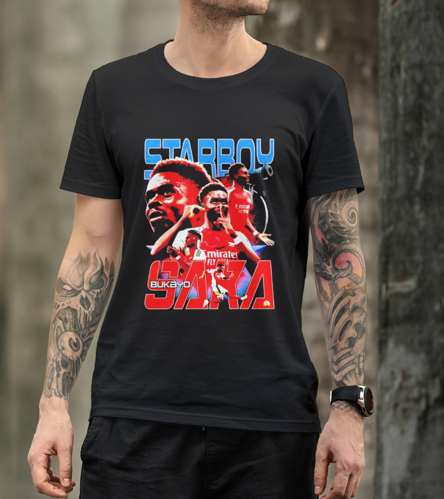 Starboy Bukayo Saka Arsenal Emirates Fly Player T-Shirt
