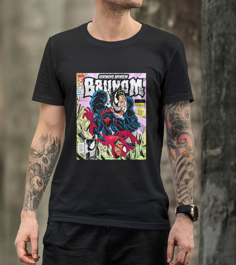 Venomous Brunson Lethal Protector Comic Cover New York Knicks T-Shirt