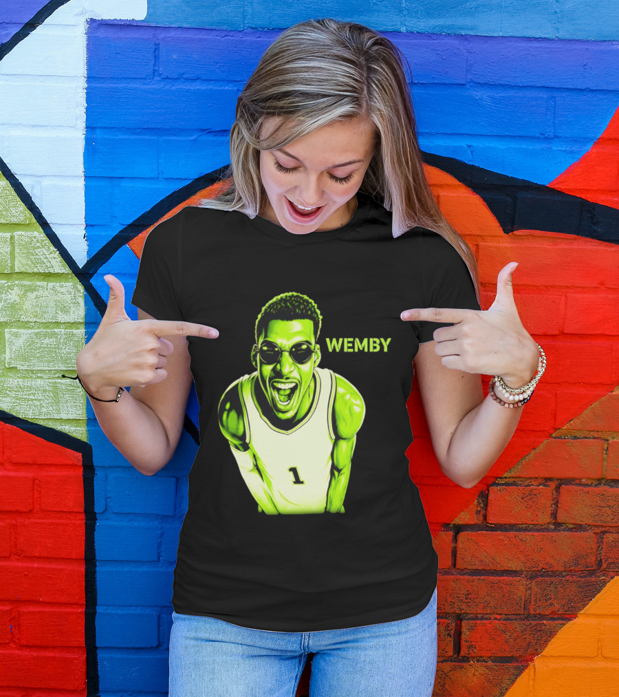 Victor Wembanyama Wemby San Antonio Spurs Alien Basketball Player 1 T-Shirt