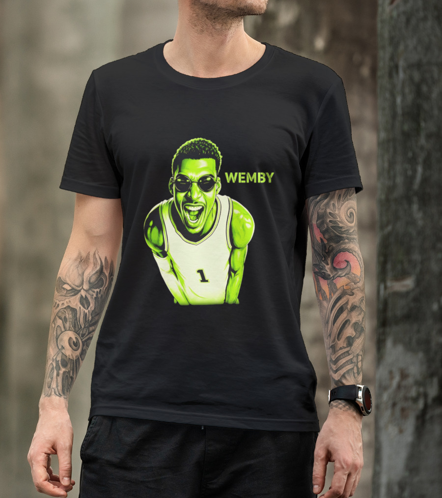 Victor Wembanyama Wemby San Antonio Spurs Alien Basketball Player 1 T-Shirt