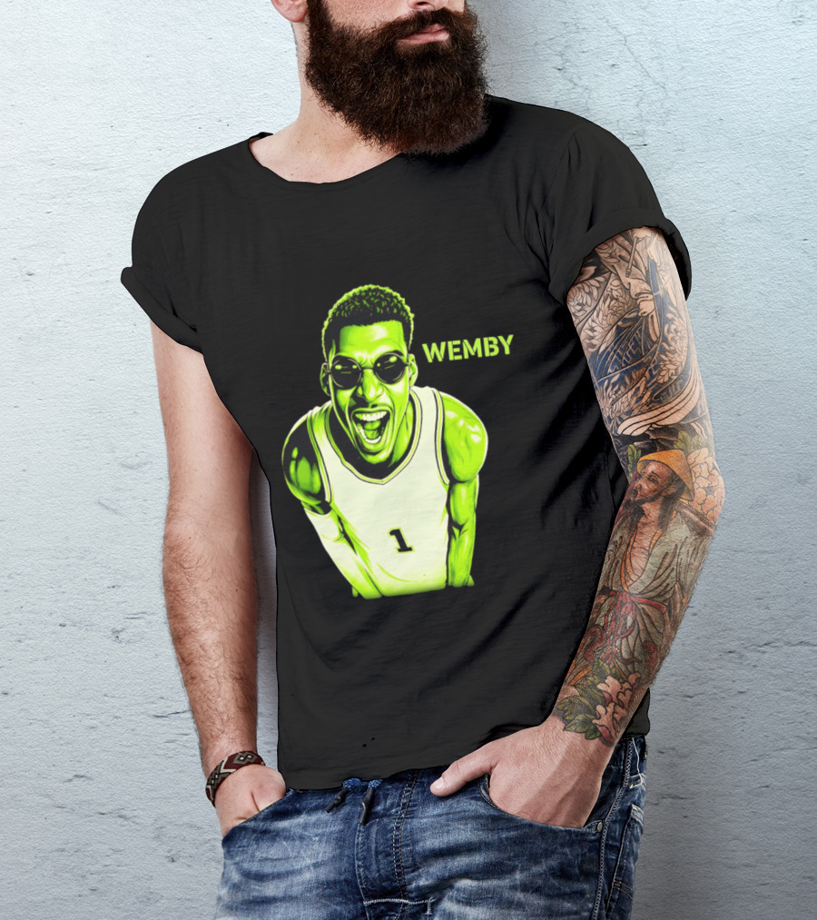 Victor Wembanyama Wemby San Antonio Spurs Alien Basketball Player 1 T-Shirt