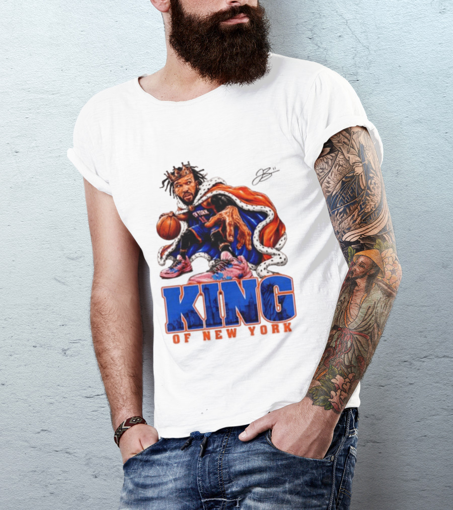 Jalen Brunson 2026 King Of New York Knicks NBA Basketball T-Shirt