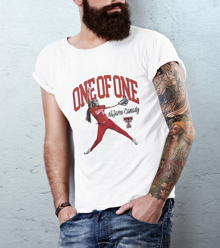 One Of One NiJaree Canady Texas Tech Red Raiders Softball T-Shirt