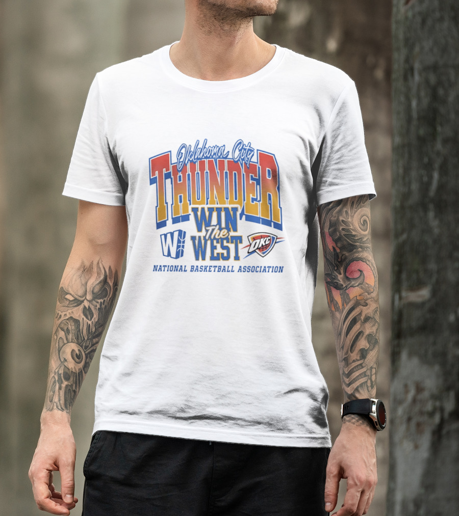 Oklahoma City Thunder Win The West NBA Basketball National Basketball Association OKC T-Shirt