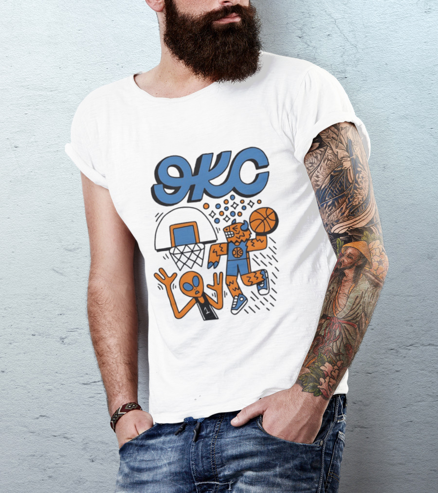 OKC Thunder Rumble Dunk Basketball T-Shirt