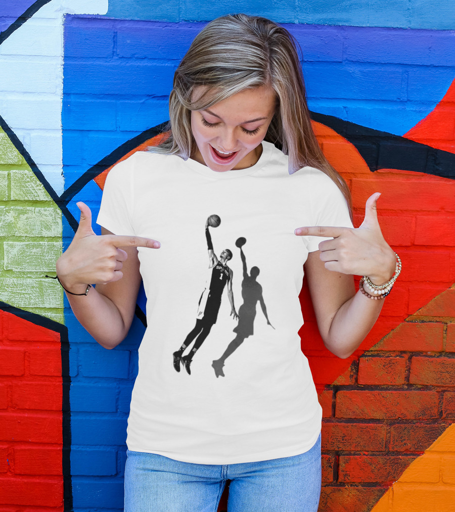 Premiun Wemby And The Nuns Spurs Basketball Iconic Dunk T-Shirt