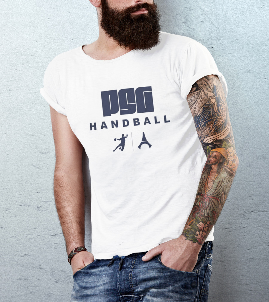 PSG Handball Paris France Eiffel Tower Player T-Shirt