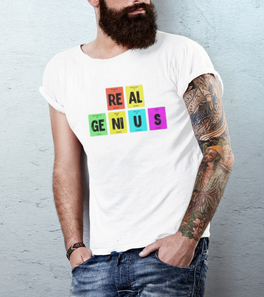 Periodic Table Elements Rhenium Aluminum Germanium Nickel Uranium Sulfur T-Shirt