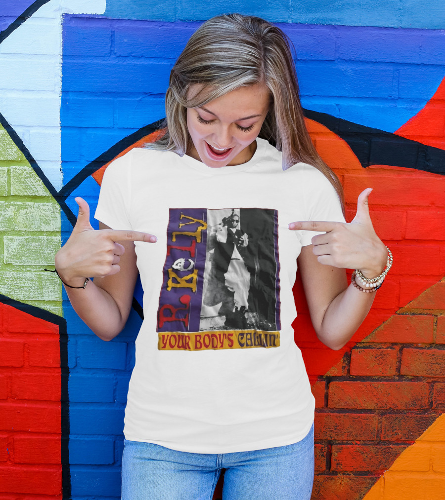 R Kelly Your Body's Callin' Vintage Style Avec Photo Iconique Et Couleurs Vives T-Shirt
