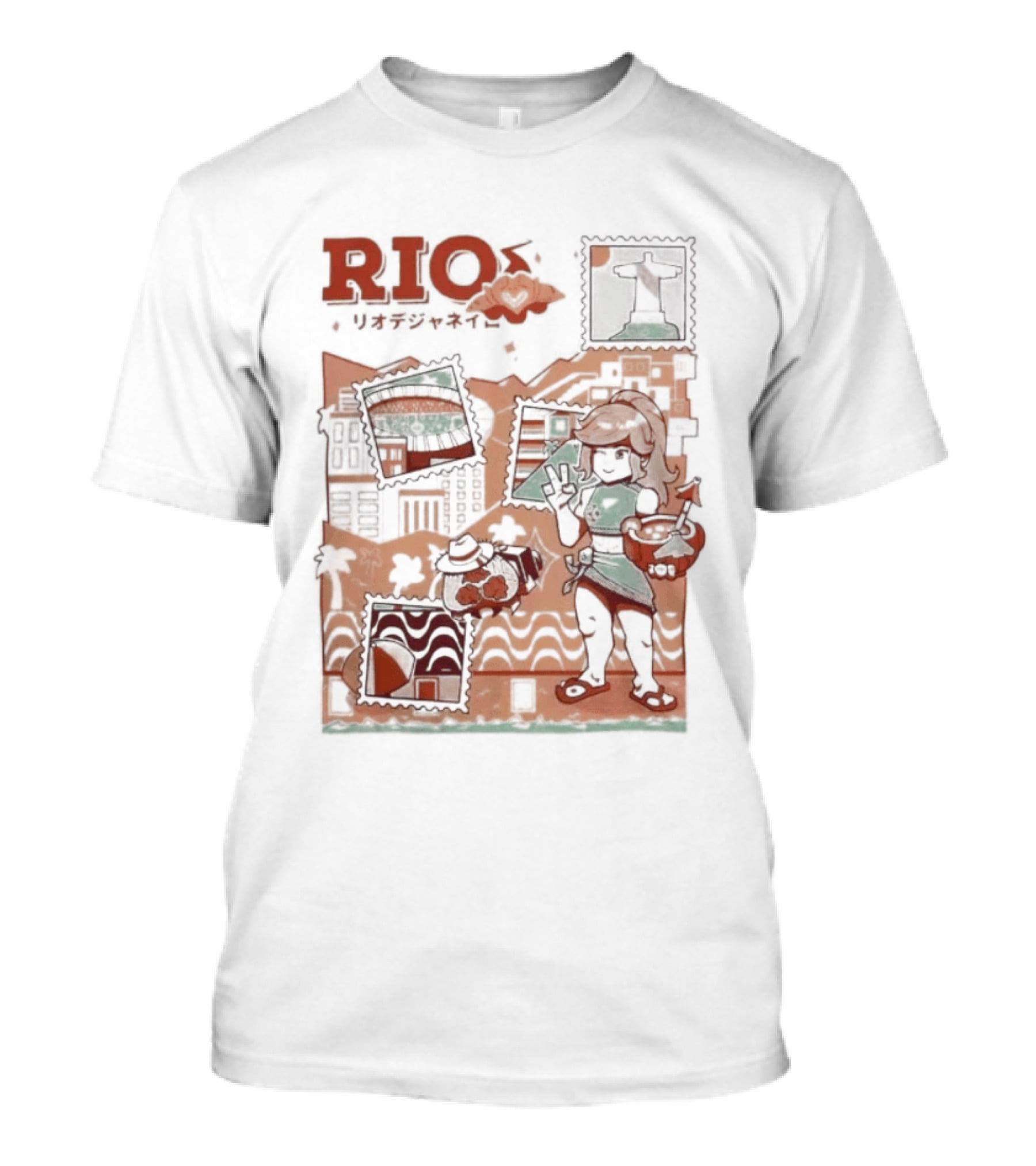 RIO Carnaval Starlight Flip Flops Heyra Vieira T-Shirt