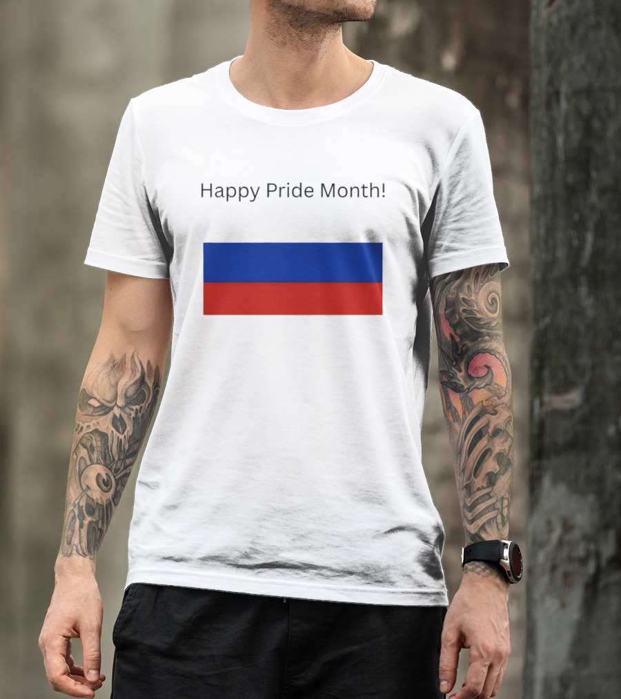 Happy Pride Month Celebration Russia Flag T-Shirt