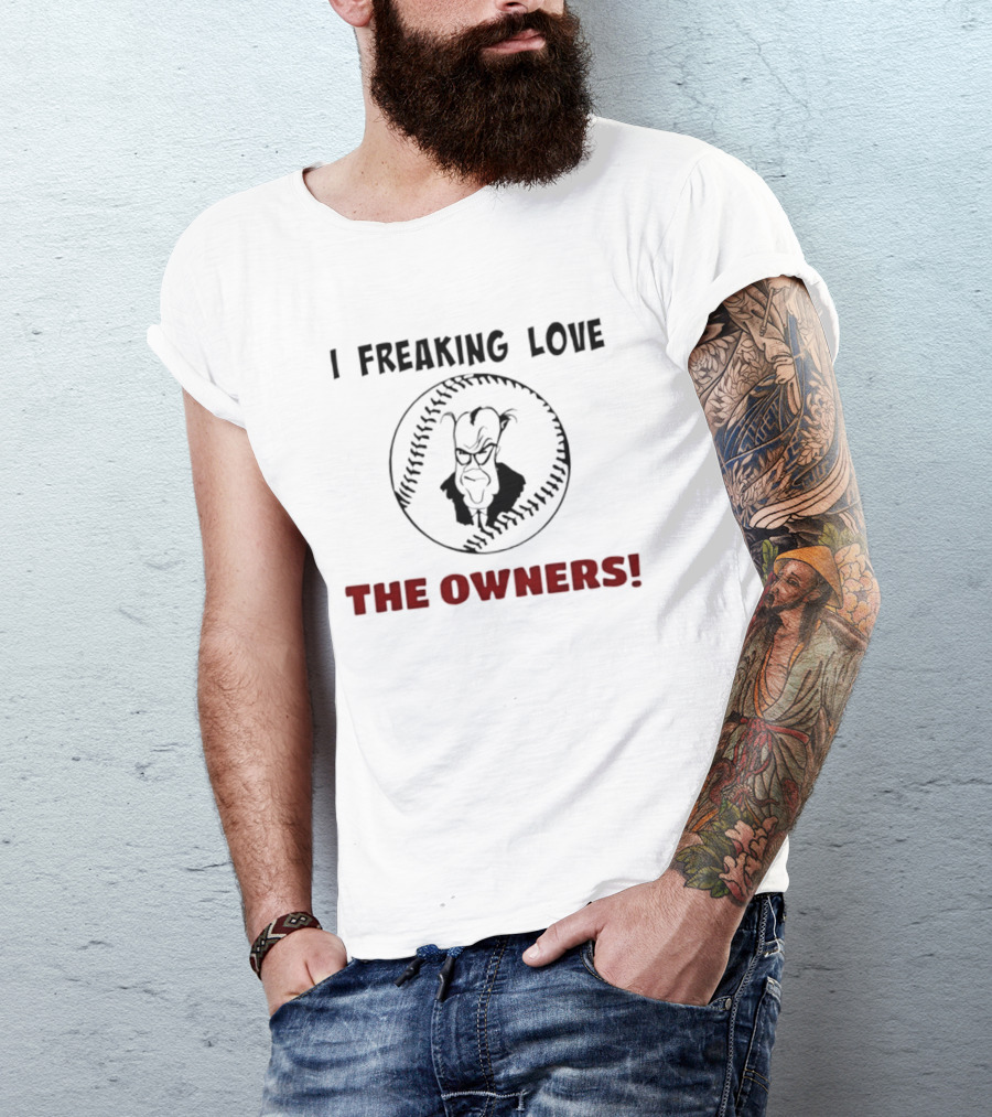 I Freaking Love The Owners Mr Burns The Simpsons Baseball T-Shirt