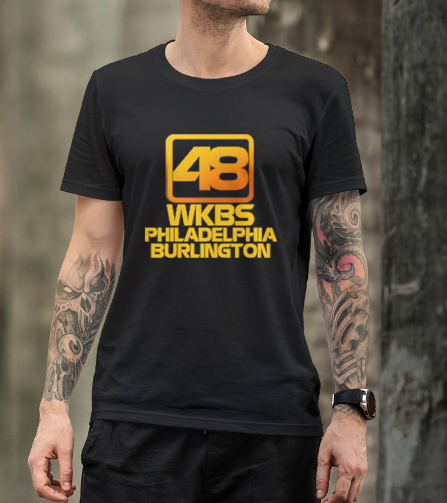 48 WKBS Philadelphia Burlington Vintage Television Broadcast T-Shirt