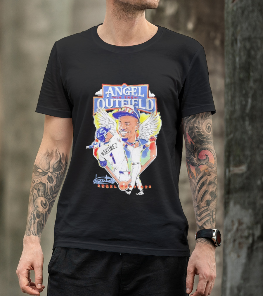 Angel Martinez In The Outfield Cleveland Guardians T-Shirt