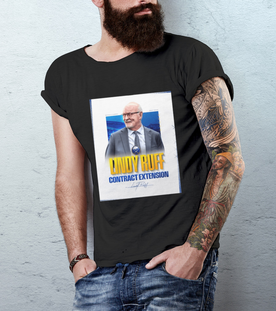 Buffalo Sabres Lindy Ruff Head Coach Contract Extension T-Shirt