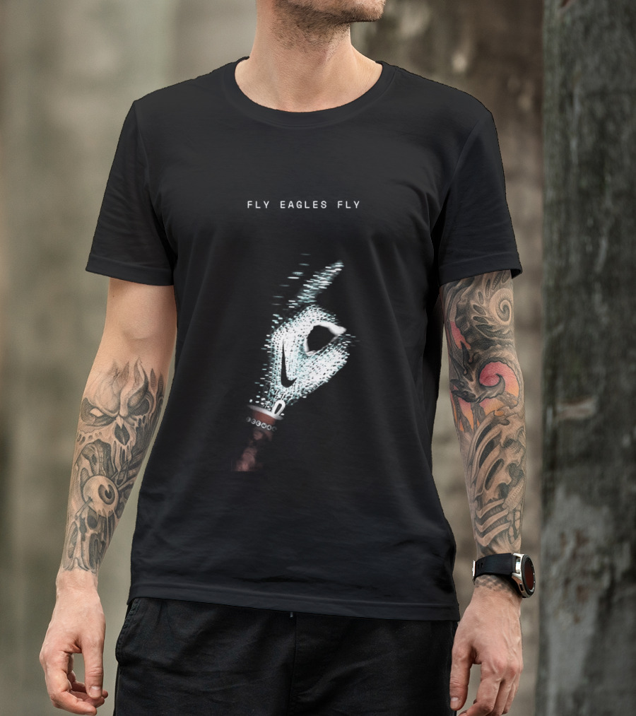 Fly Eagles Fly Philadelphia Eagles X Drake Iceman Diamond Chain Shh T-Shirt