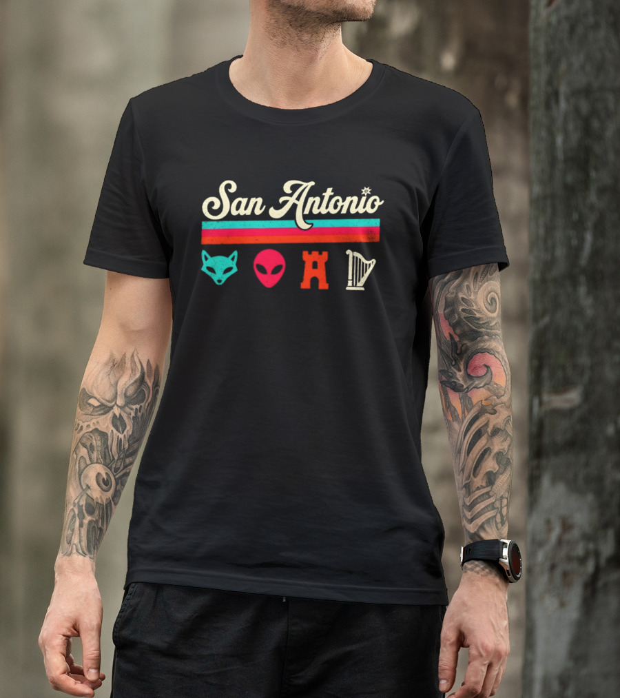 San Antonio Fox Alien Castle Harper Spurs Basketball NBA 2026 T-Shirt