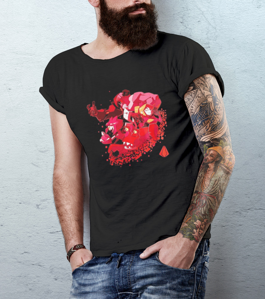 Syntax Gameoverse Characters Explosion Video Game T-Shirt