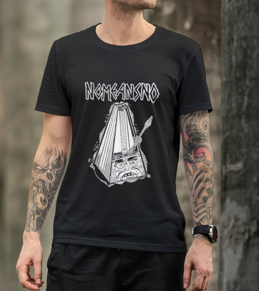 Nomeansno Distressed Metronome Face T-Shirt