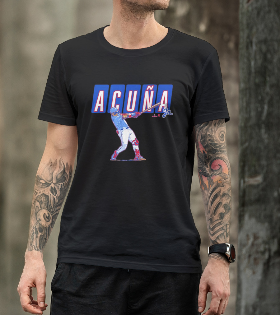 ATL Ronald Acuña Jr Slugger Swing Action T-Shirt