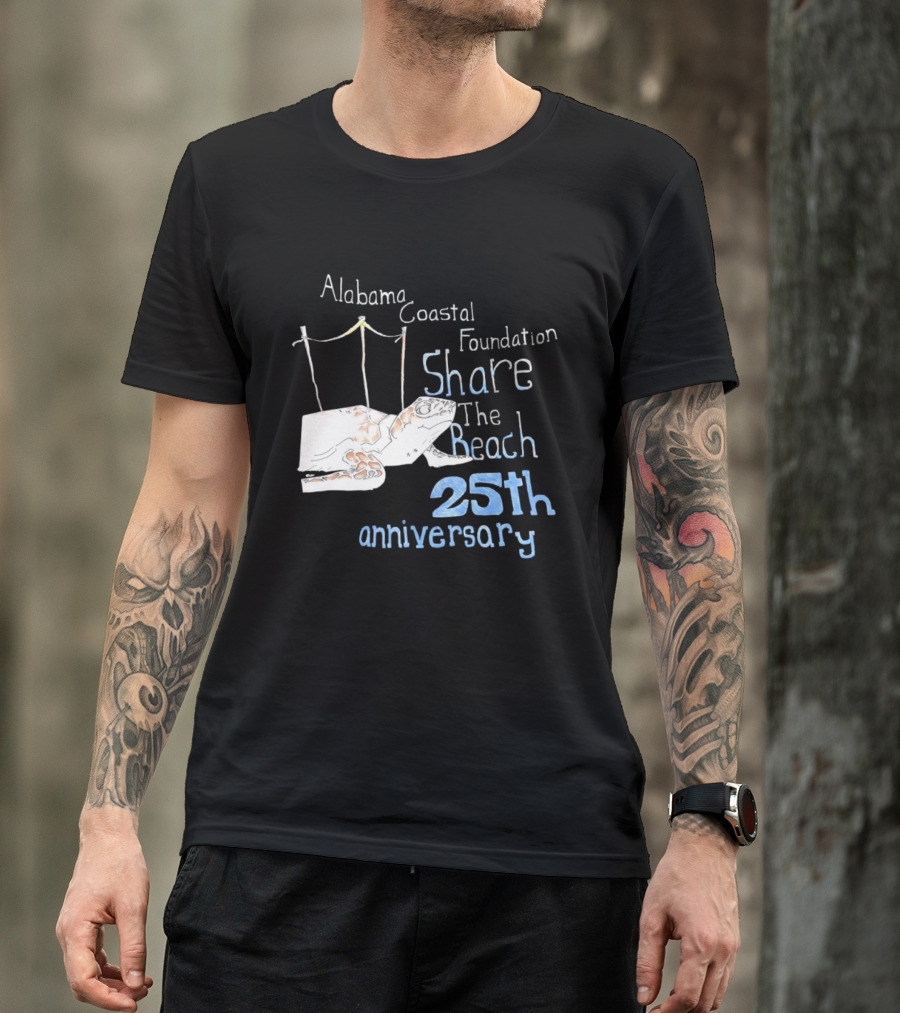 Alabama Coastal Foundation Share The Beach 25th Anniversary T-Shirt