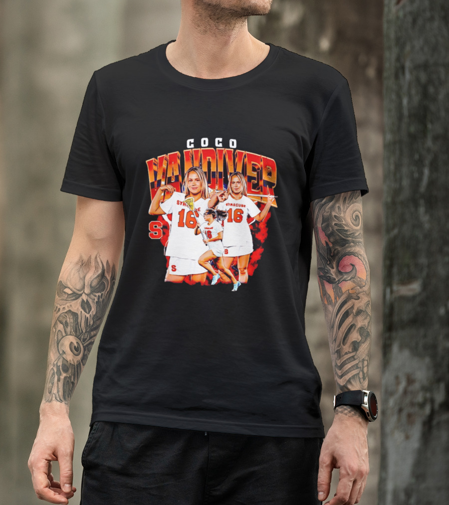Coco Vandiver Syracuse Orange Lacrosse Number 16 T-Shirt