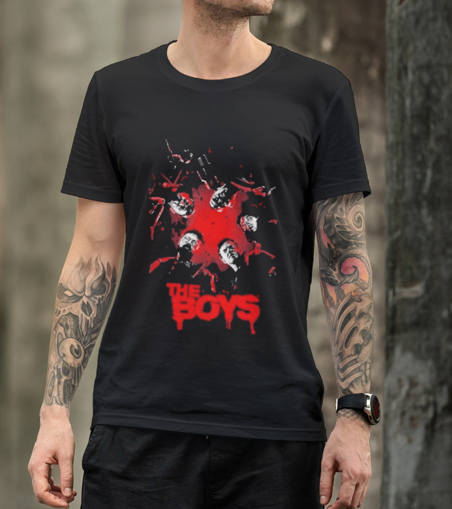 The Boys Blood Red Splatter Horror T-Shirt