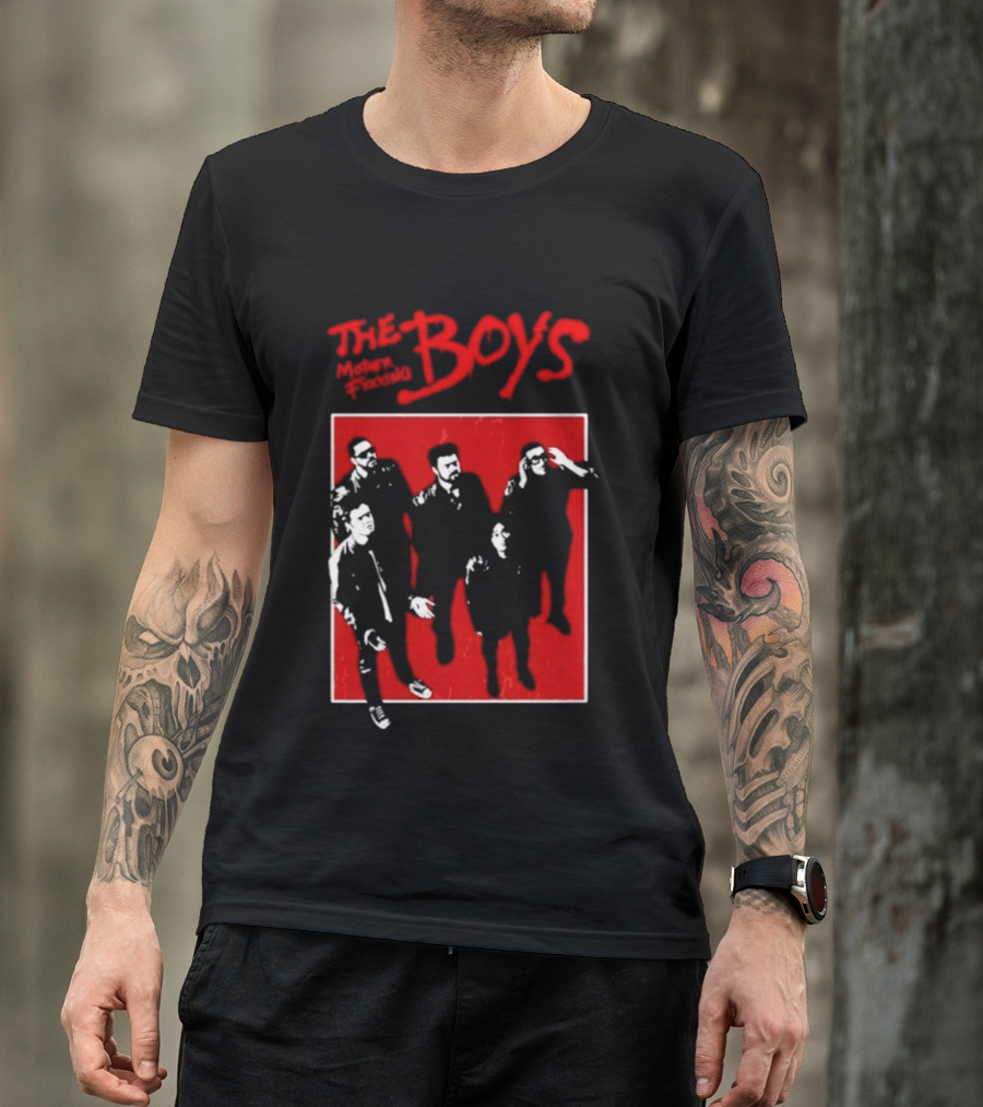 The Boys Mother Fucking Red Silhouette Cast T-Shirt
