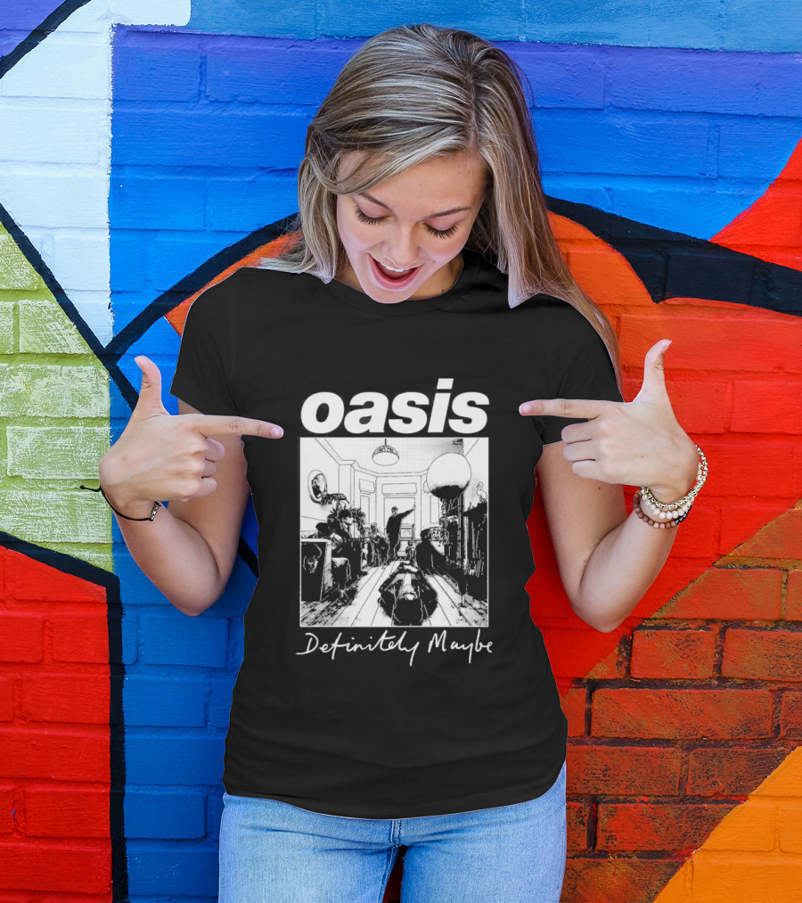 Oasis Definitely Maybe Album Cover 90s Music T-Shirt