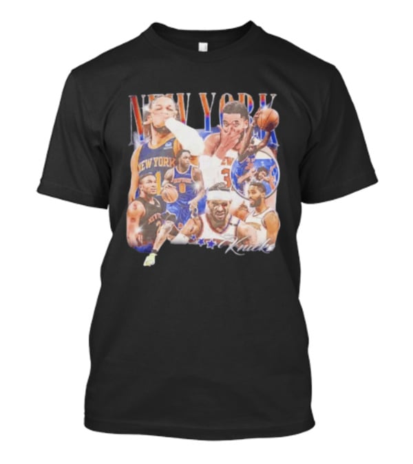 New York Knicks Jalen Brunson NBA Stars Collage T-Shirt