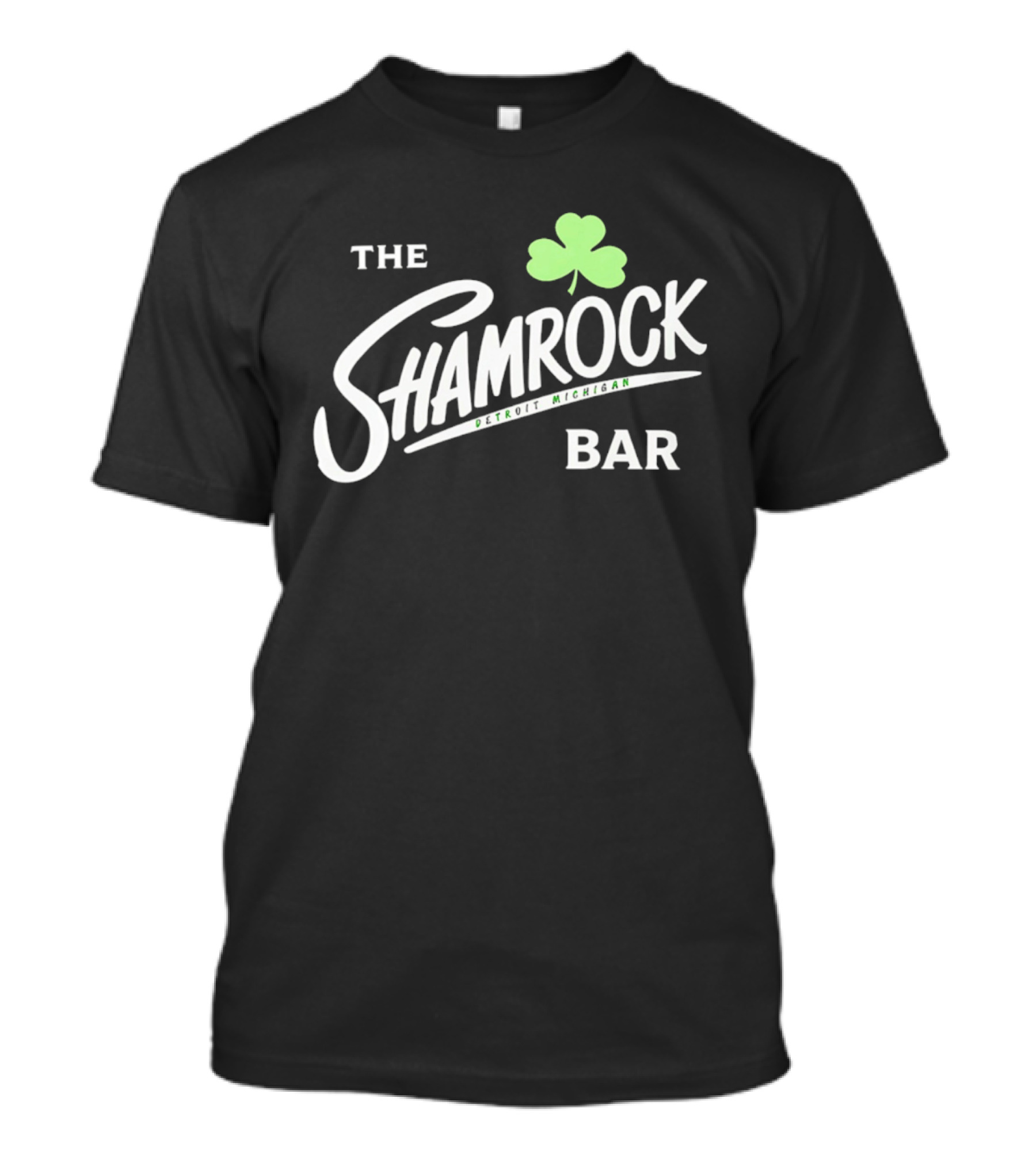 The Shamrock Bar Detroit Michigan Clover T-Shirt