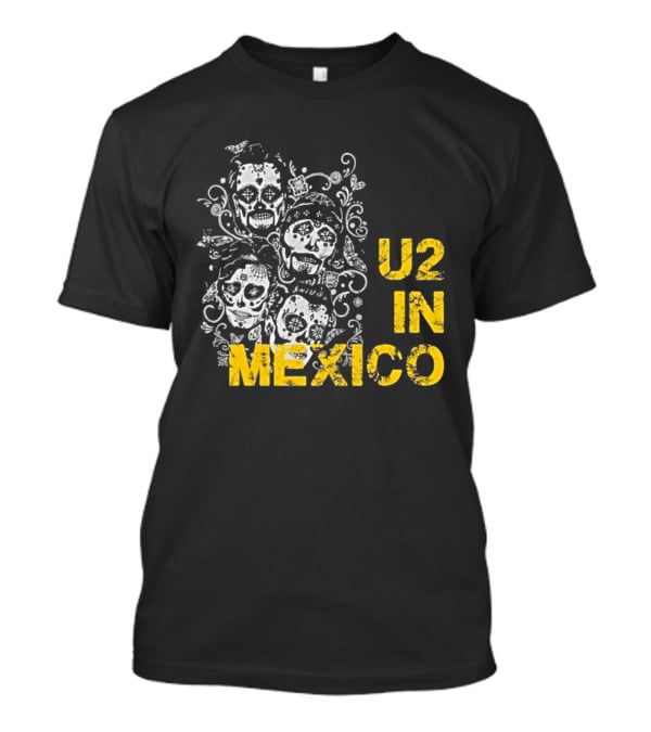 U2 In Mexico Day Of The Dead Skeleton T-Shirt