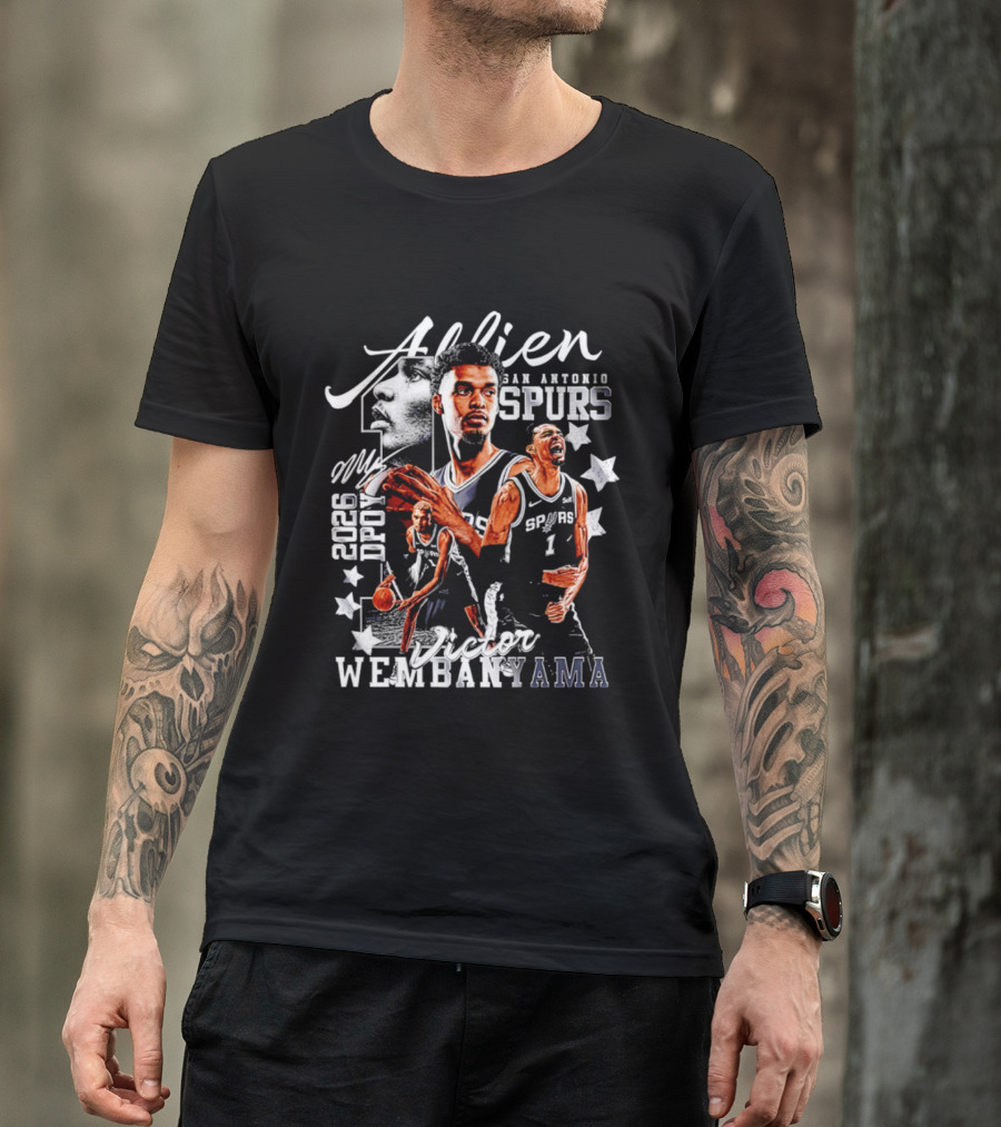 Victor Wembanyama Alien San Antonio Spurs 2026 DPOY T-Shirt
