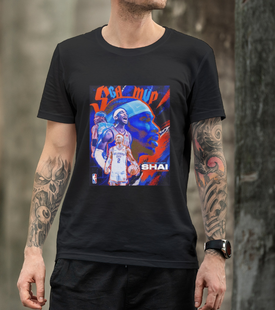 SGA MVP Shai Gilgeous Alexander Oklahoma City 2025 26 NBA MVP T-Shirt