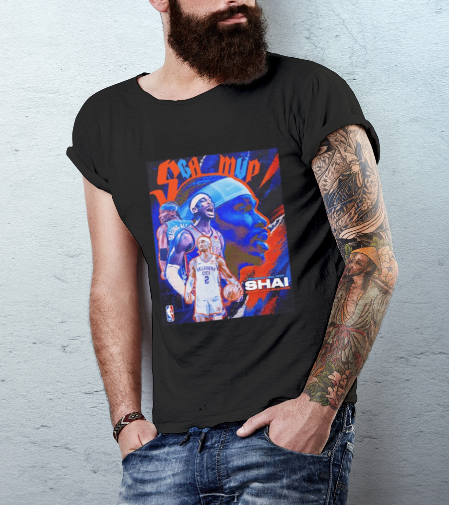 SGA MVP Shai Gilgeous Alexander Oklahoma City 2025 26 NBA MVP T-Shirt