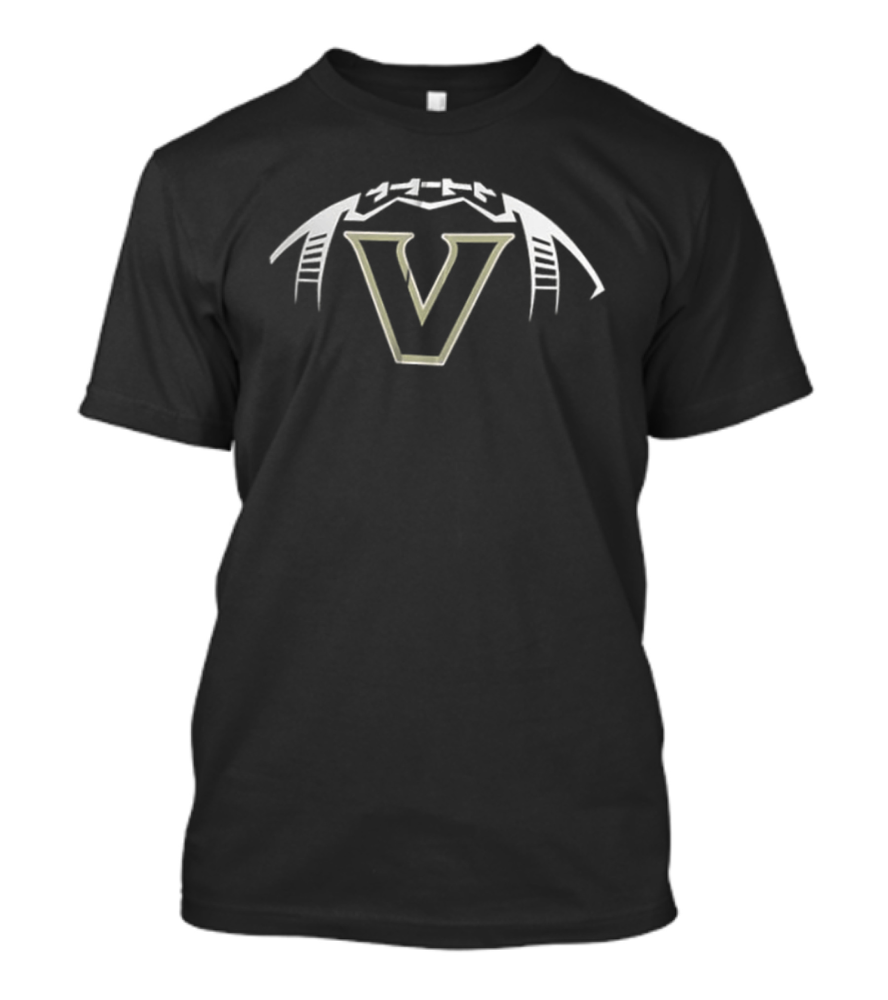 Vanderbilt Commodores NCAA Game Day Baseball 2 Sided V Logo With Star And Anchor T-Shirt