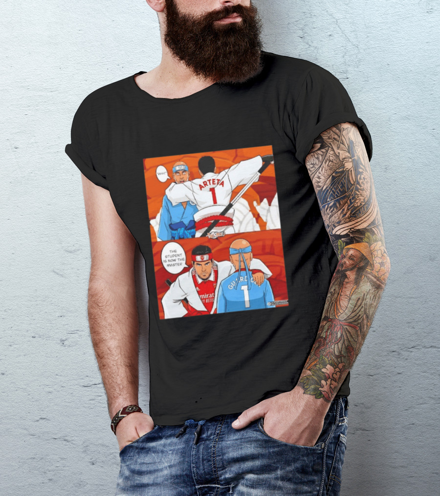Arteta Vs Guardiola Student Becomes Master Martial Arts Showdown T-Shirt